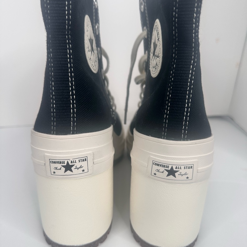NWOT Converse Chuck 70 De Luxe Heel High Top Black Egret Platform Women’s sz 10 - Picture 7 of 13